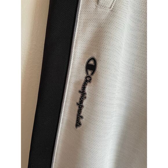 Vintage Champion Joggers Gray Black Size L w/ drawstring - Picture 2 of 6